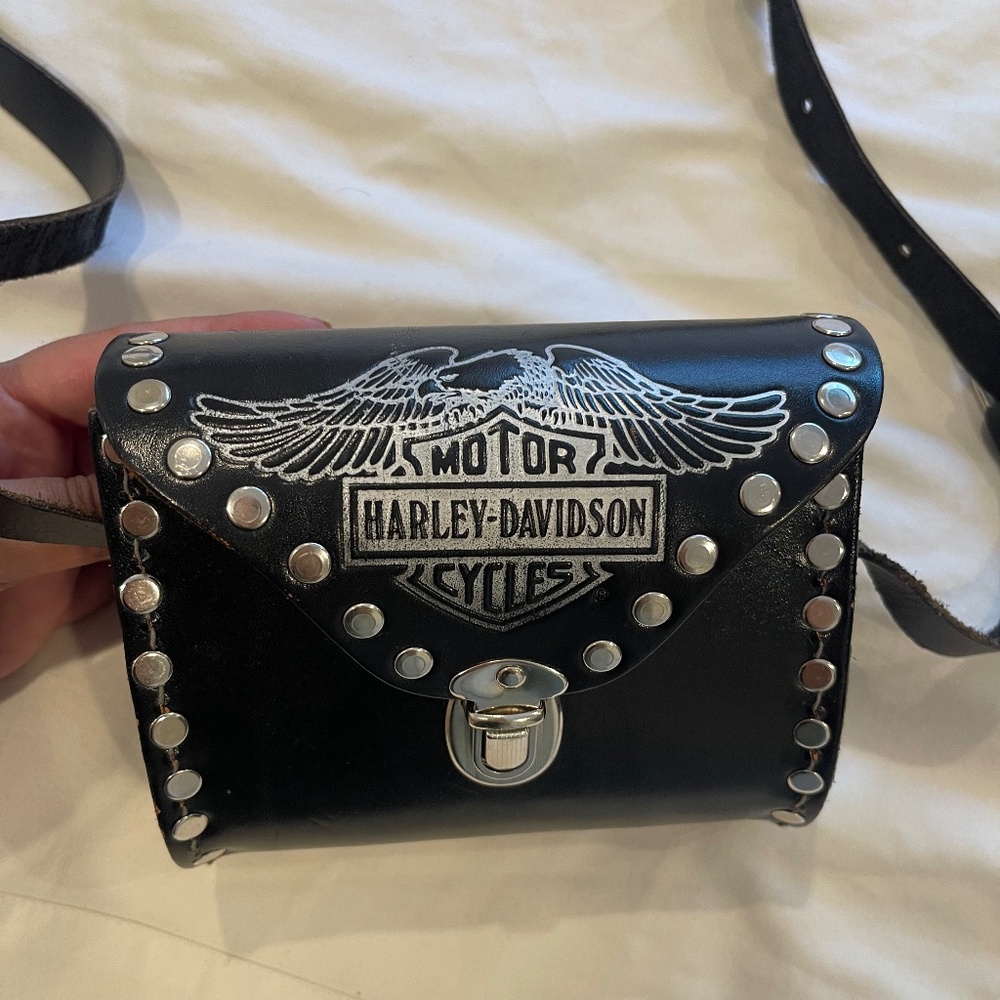 Vintage Harley Davidson Bag - festival bag
